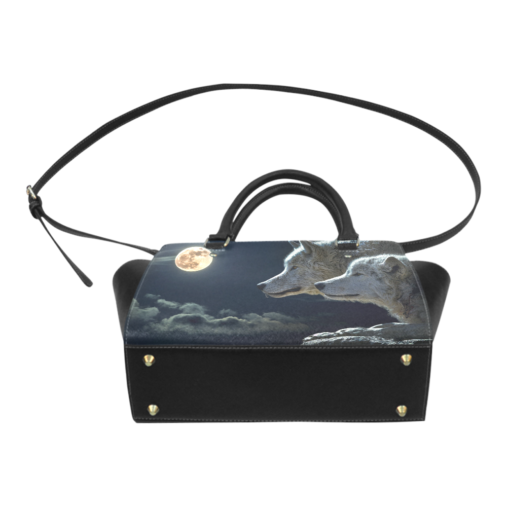 Wolven Love By The Light Of The Moon Classic Shoulder Handbag (Model 1653)