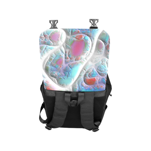 Blue & White Quilt, Abstract Delight Casual Shoulders Backpack (Model 1623)