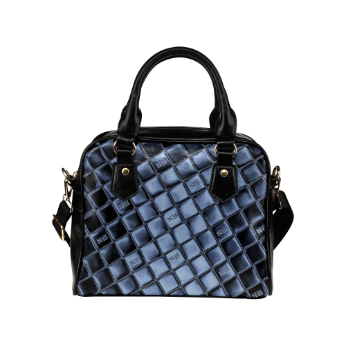 NB Dark Blue by Nico Bielow Shoulder Handbag (Model 1634)