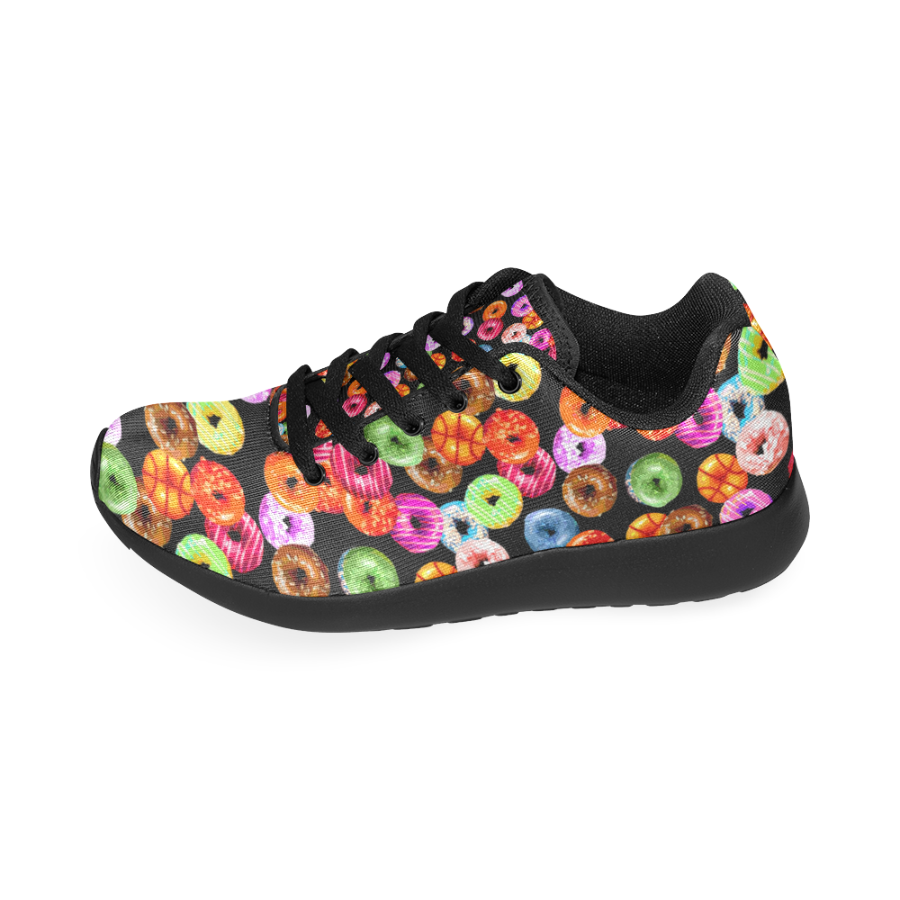 Colorful Yummy DONUTS pattern Men’s Running Shoes (Model 020)