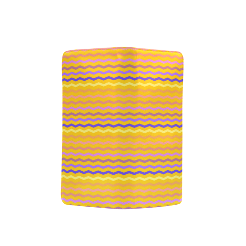 Colorfull Zig Zag Pattern Chevron Gold Men's Clutch Purse （Model 1638）