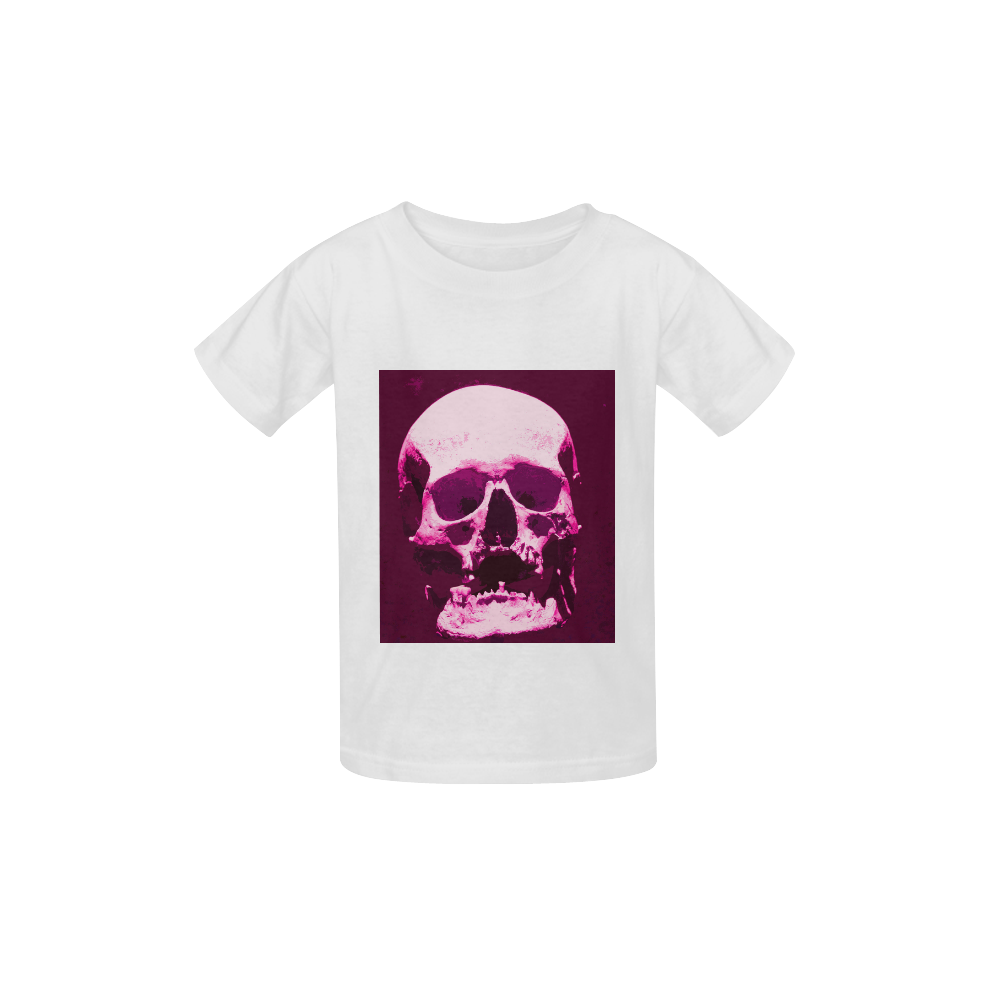 Skull 016 Q Kid's  Classic T-shirt (Model T22)