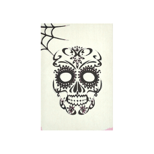 Skull20160401 Cotton Linen Wall Tapestry 40"x 60"
