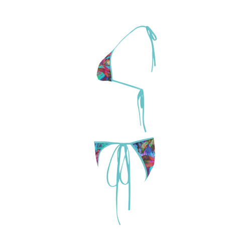 Abstract Iris Bikini Art by Martina Webster Custom Bikini Swimsuit
