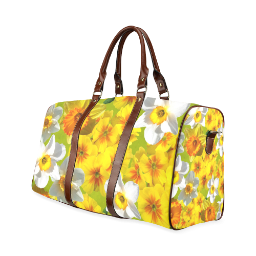 Daffodil Surprise Waterproof Travel Bag/Small (Model 1639)