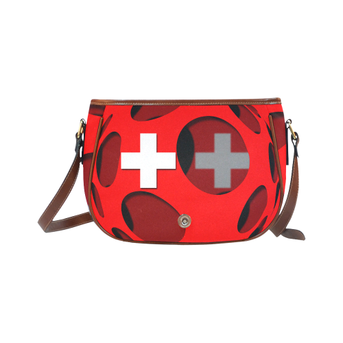 The Flag of Switzerland Saddle Bag/Large (Model 1649)