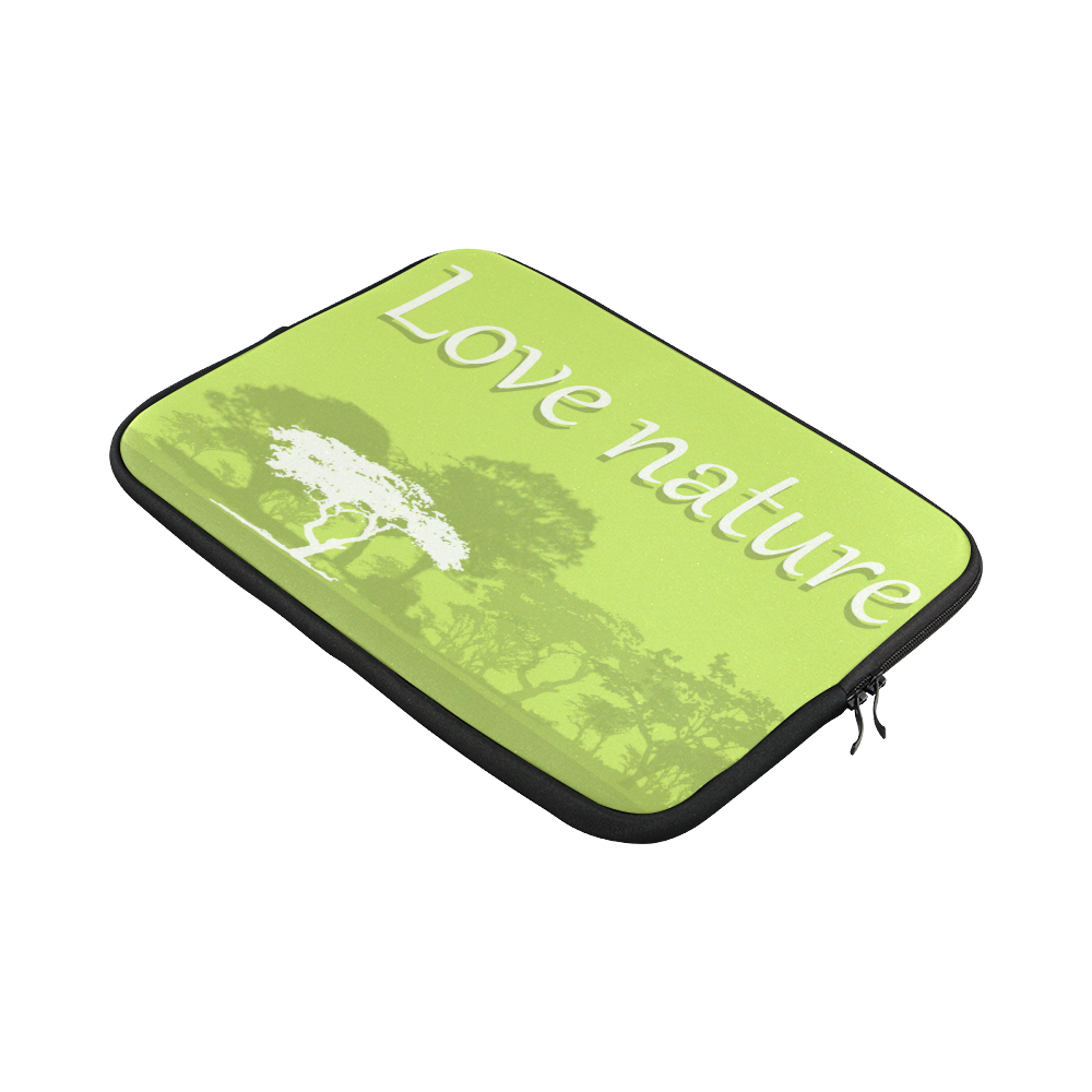 Love Nature Save World Vegan Animals Custom Laptop Sleeve 15''