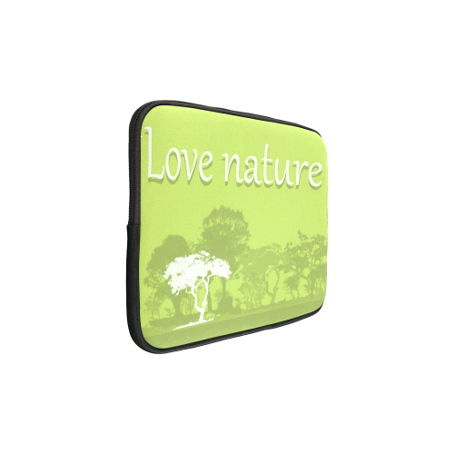 Love Nature Save World Vegan Animals Custom Laptop Sleeve 15''
