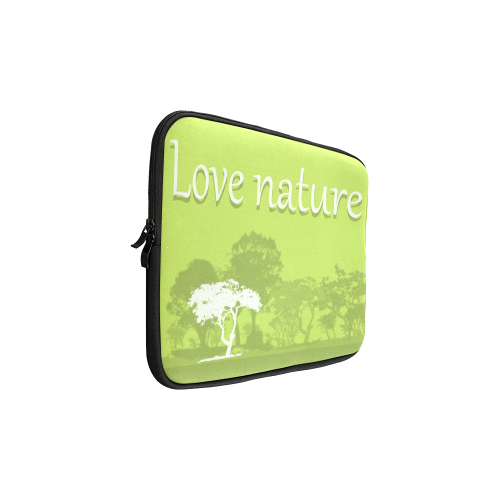 Love Nature Save World Vegan Animals Custom Laptop Sleeve 15''