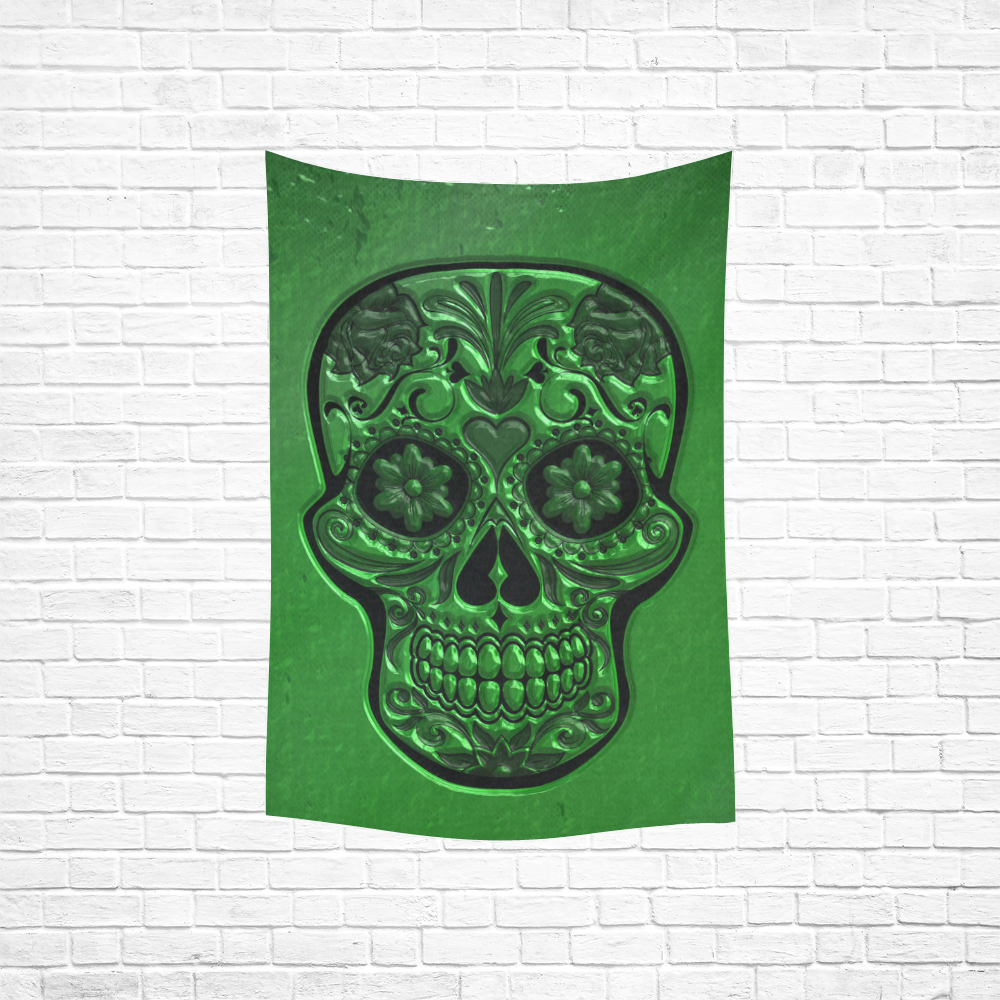 Skull20151203 Cotton Linen Wall Tapestry 40"x 60"