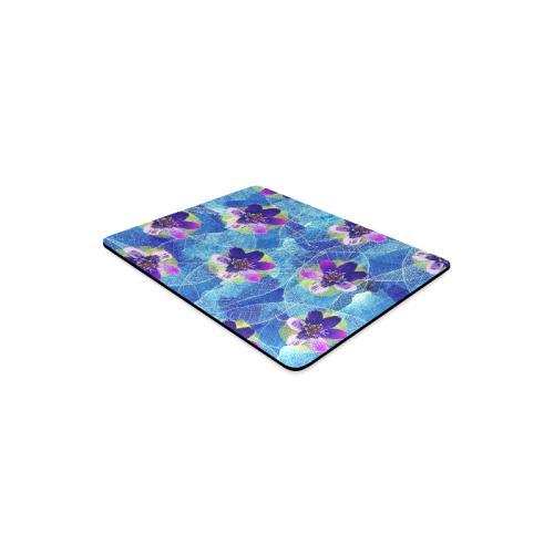 Purple Flowers Rectangle Mousepad