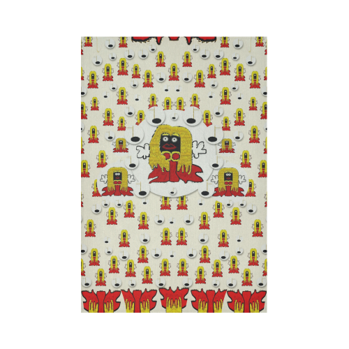Jynx is singing Cotton Linen Wall Tapestry 60"x 90"