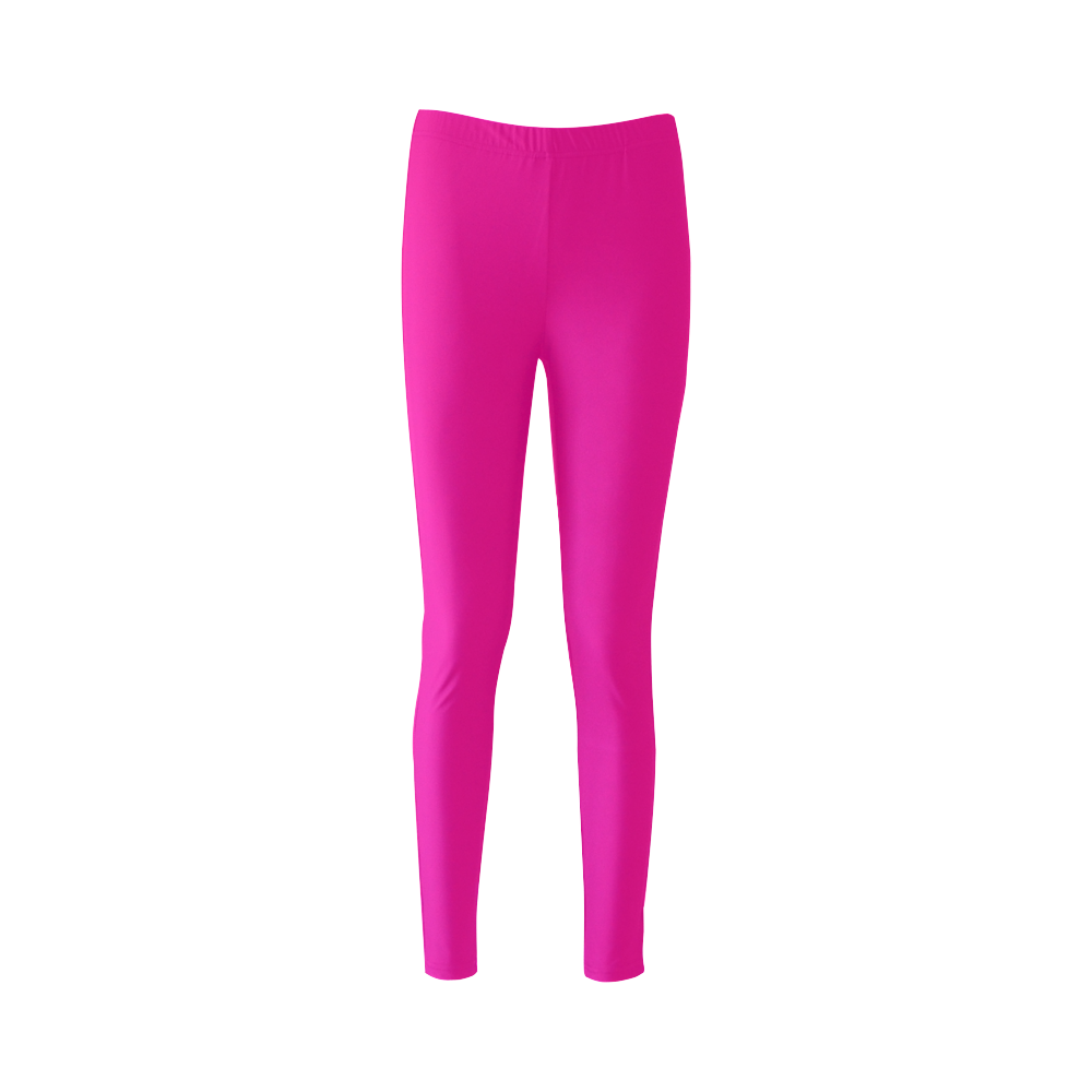 Hot Pink Happiness Cassandra Women's Leggings (Model L01)