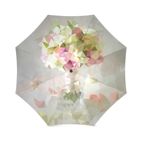 Low Poly Pastel Flowers Foldable Umbrella (Model U01)