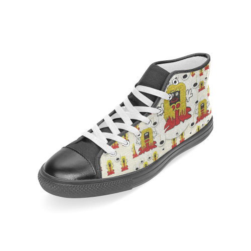 Jynx is singing Women's Classic High Top Canvas Shoes (Model 017)