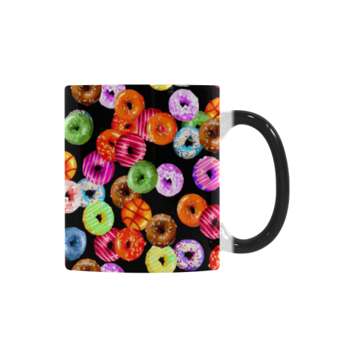 Colorful Yummy DONUTS pattern Custom Morphing Mug