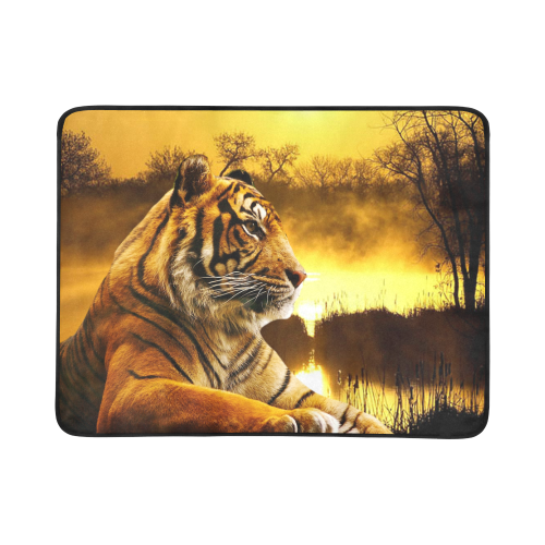 Tiger ans Sunset Beach Mat 78"x 60"