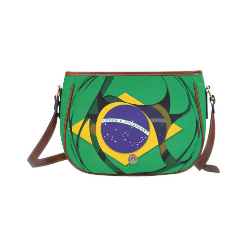 The Flag of Brazil Saddle Bag/Large (Model 1649)