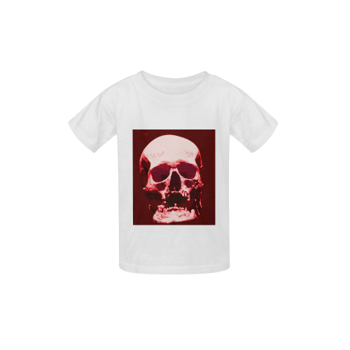 Skull 015 Q Kid's  Classic T-shirt (Model T22)
