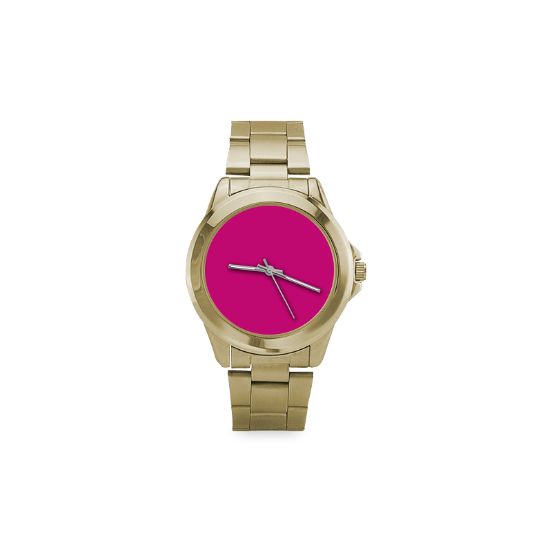 Hot Pink Happiness Custom Gilt Watch(Model 101)