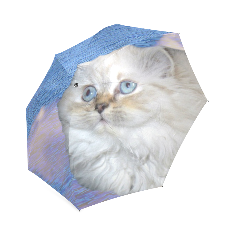 Cat and Water Foldable Umbrella (Model U01)