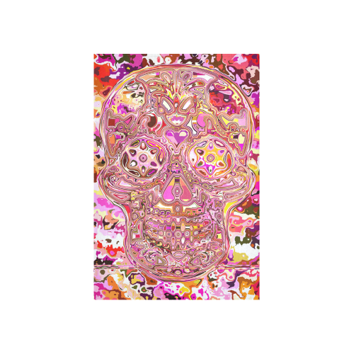 Skull20150807 Cotton Linen Wall Tapestry 40"x 60"