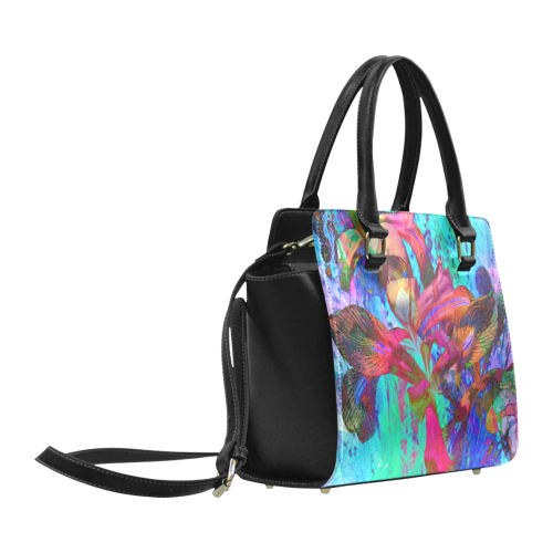 Abstractiris2 Hand bag Art by Martina Webster Classic Shoulder Handbag (Model 1653)