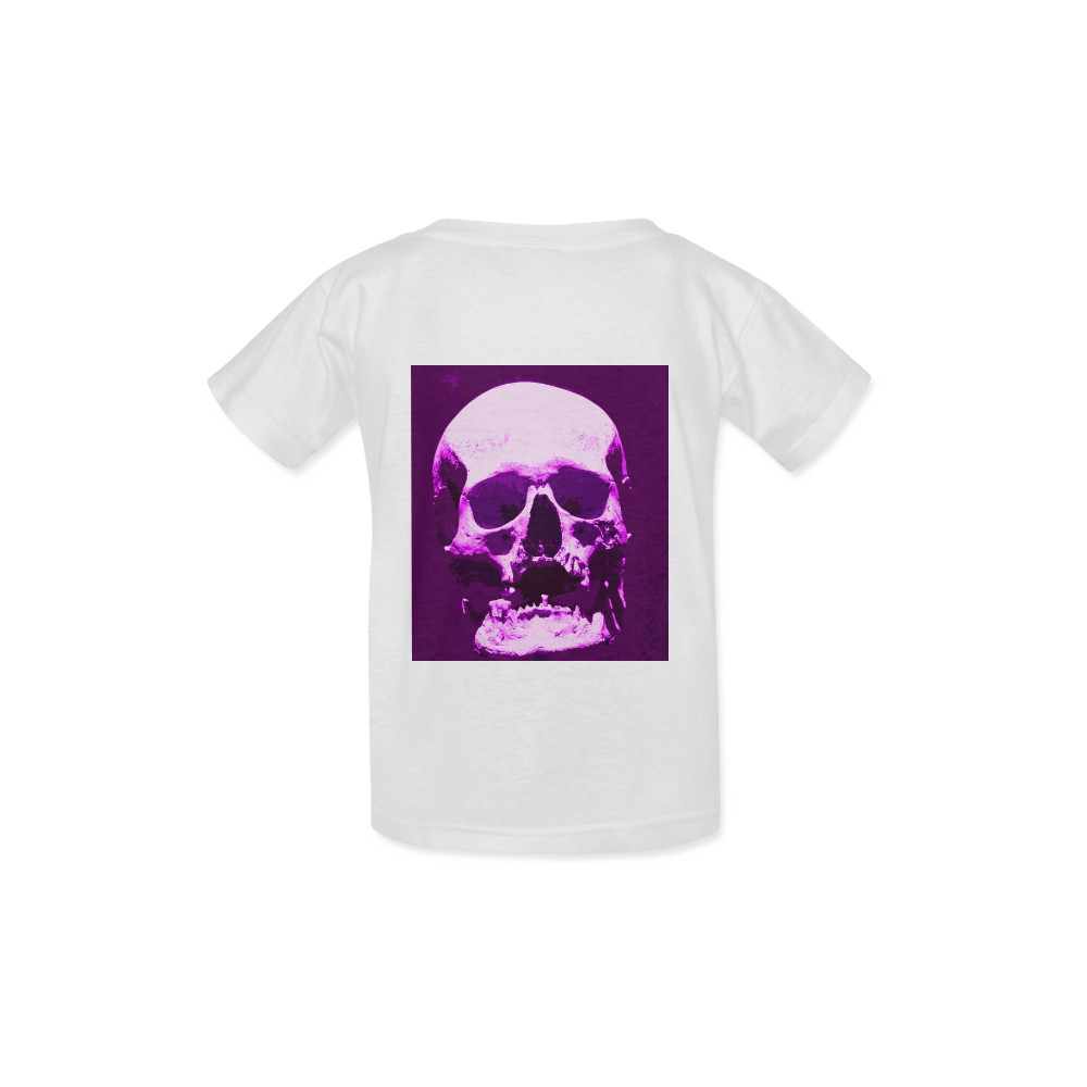 Skull 017 Q Kid's  Classic T-shirt (Model T22)