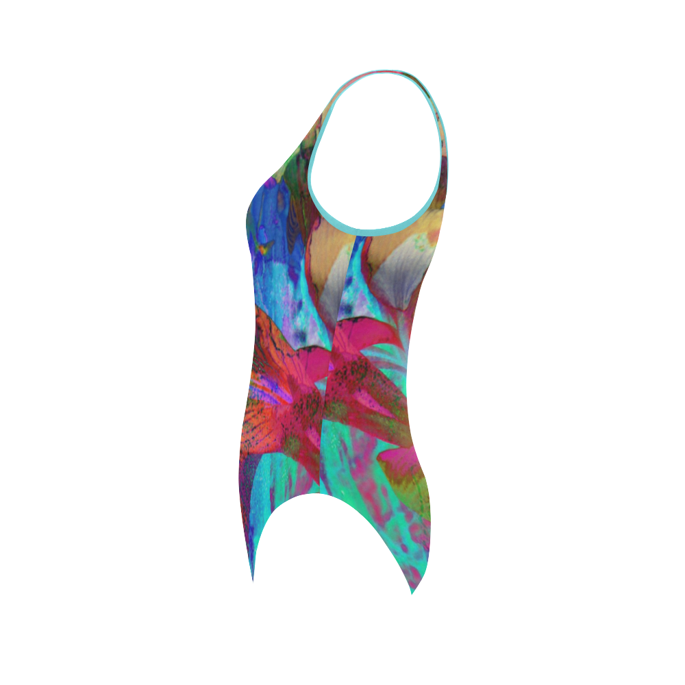 Abstracti Iris Swimsuit Art by Martina Webster Vest One Piece Swimsuit ...