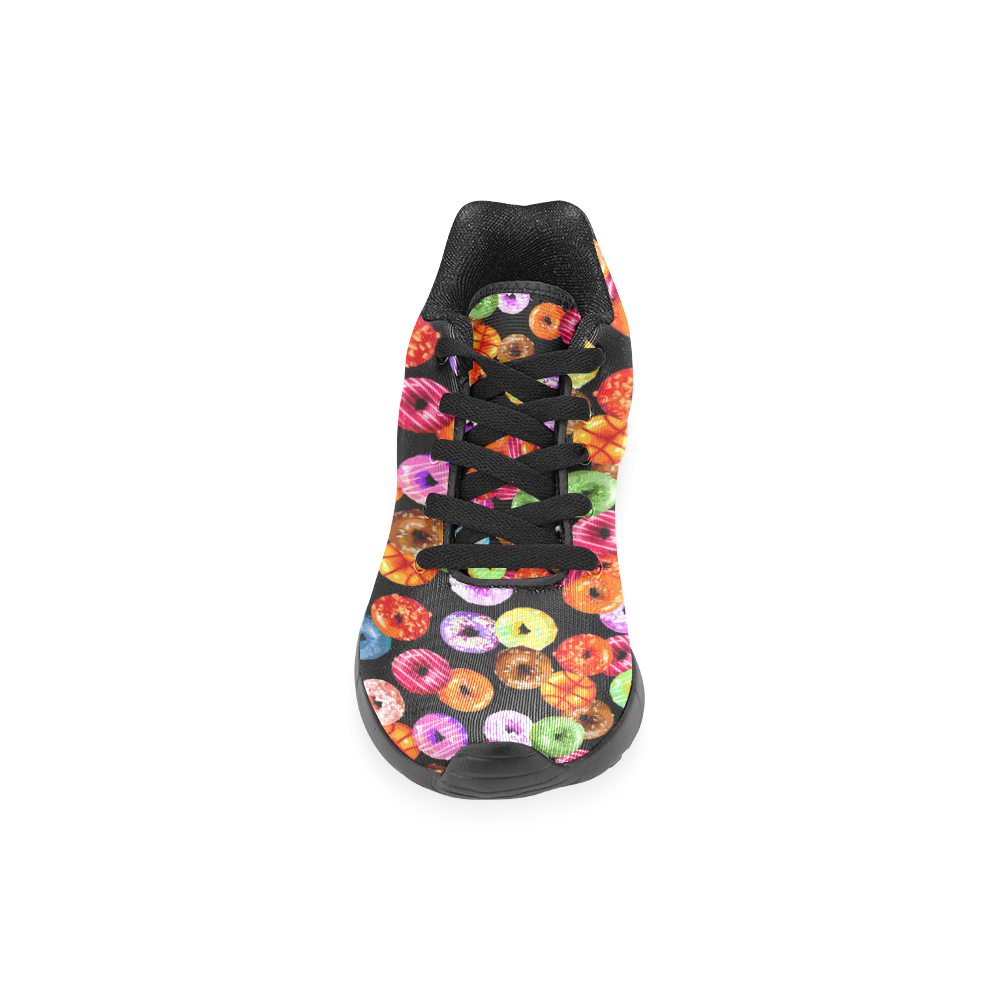 Colorful Yummy DONUTS pattern Women’s Running Shoes (Model 020)