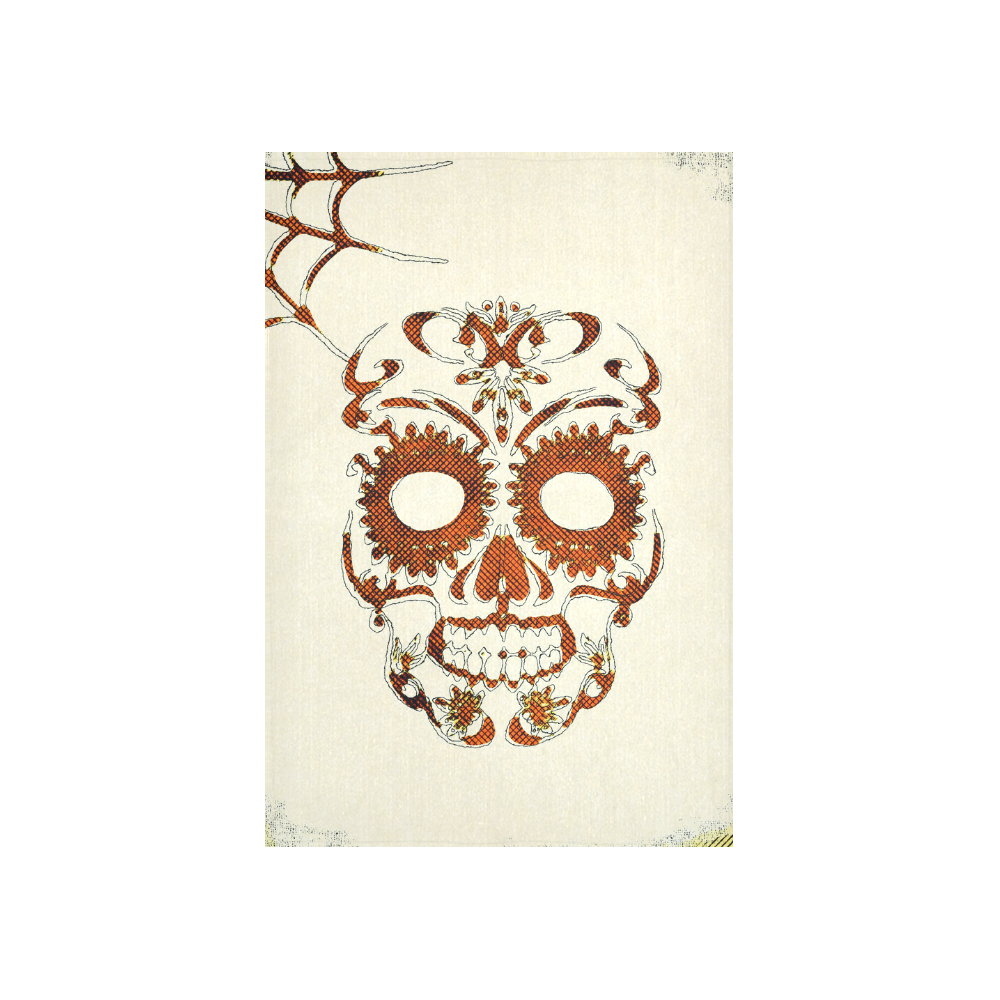 Skull20160402 Cotton Linen Wall Tapestry 40"x 60"