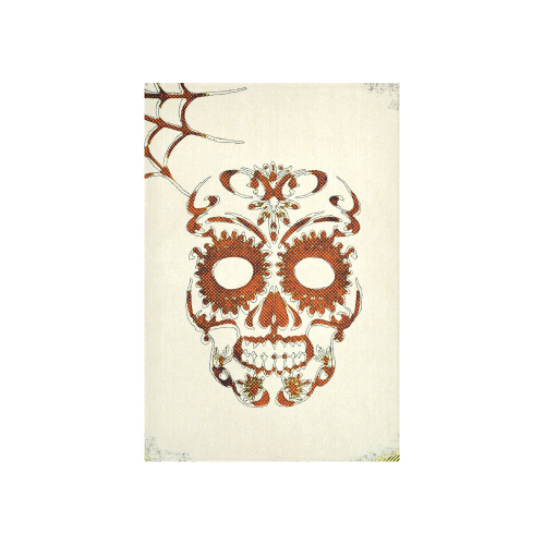 Skull20160402 Cotton Linen Wall Tapestry 40"x 60"