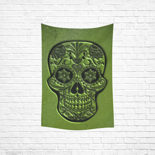Skull20151202 Cotton Linen Wall Tapestry 40"x 60"