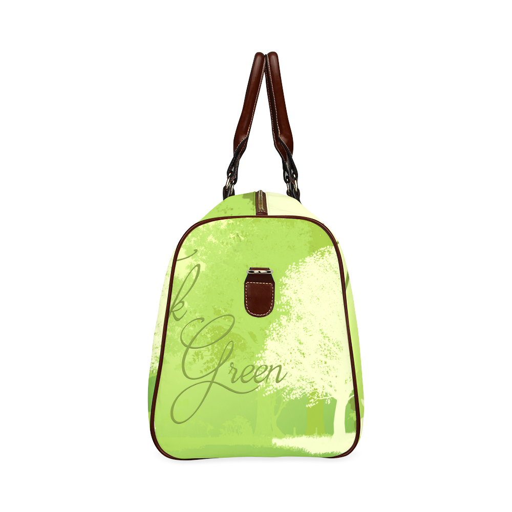 Think Green Rabbit Vegan Animal Liberation Waterproof Travel Bag/Small (Model 1639)
