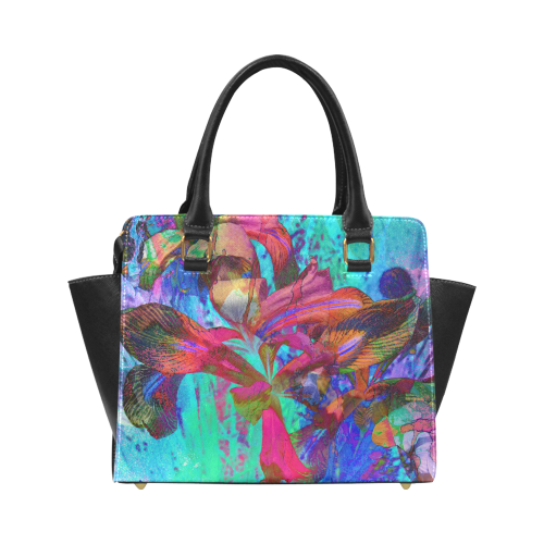 Abstractiris2 Hand bag Art by Martina Webster Classic Shoulder Handbag (Model 1653)