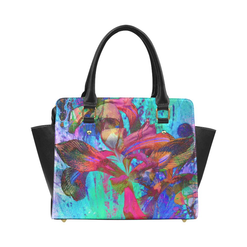 Abstractiris2 Hand bag Art by Martina Webster Classic Shoulder Handbag (Model 1653)