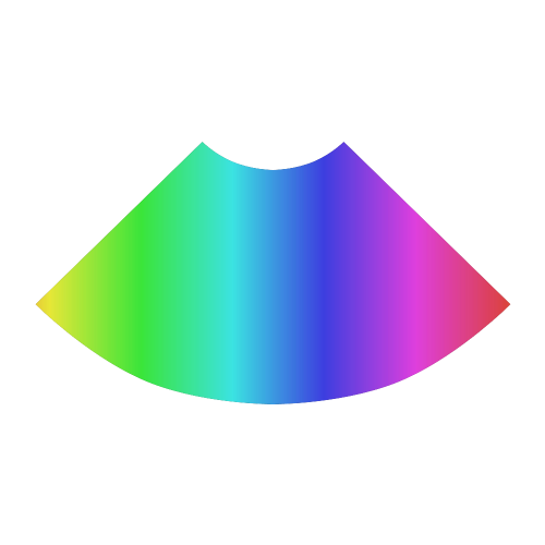 Crayon Box Ombre Rainbow Atalanta Sundress (Model D04)