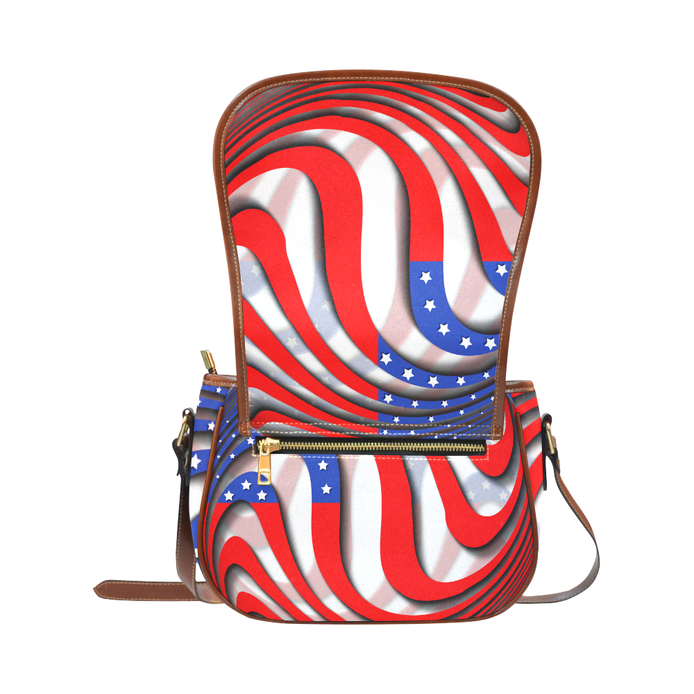 Flag of United States of America Saddle Bag/Large (Model 1649)