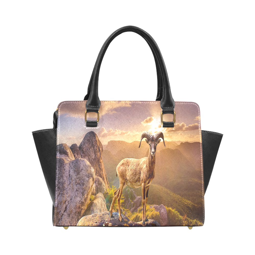 Antelope Fantasy Rivet Shoulder Handbag (Model 1645)
