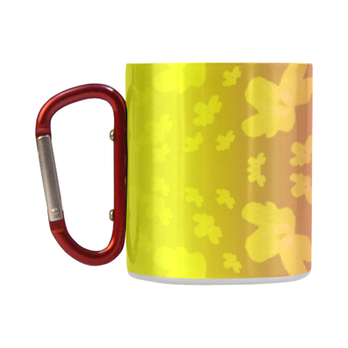 Pretty flowers in neon Classic Insulated Mug(10.3OZ)