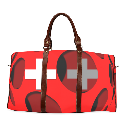 The Flag of Switzerland Waterproof Travel Bag/Large (Model 1639)