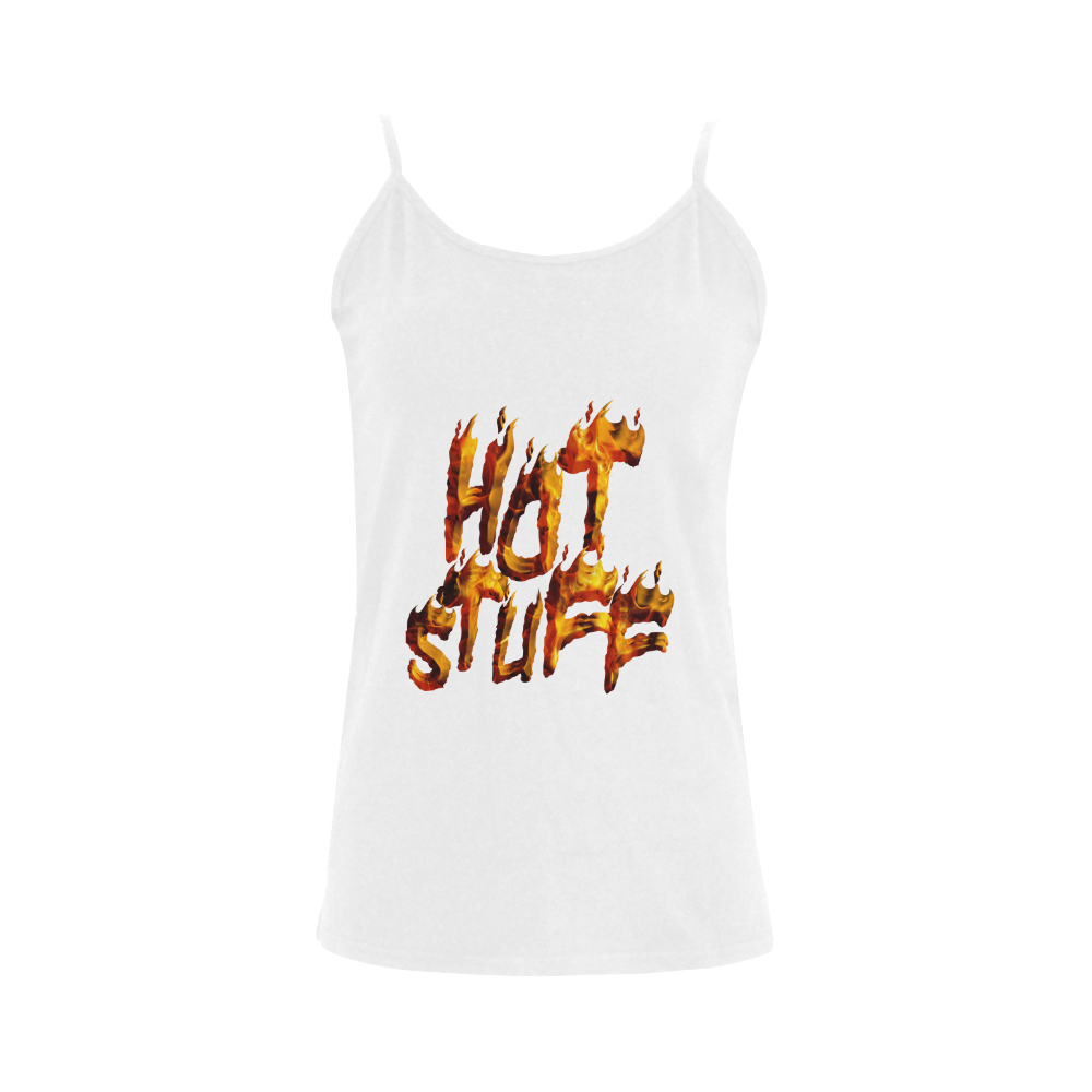 Flaming HOT STUFF Women's Spaghetti Top (USA Size) (Model T34)