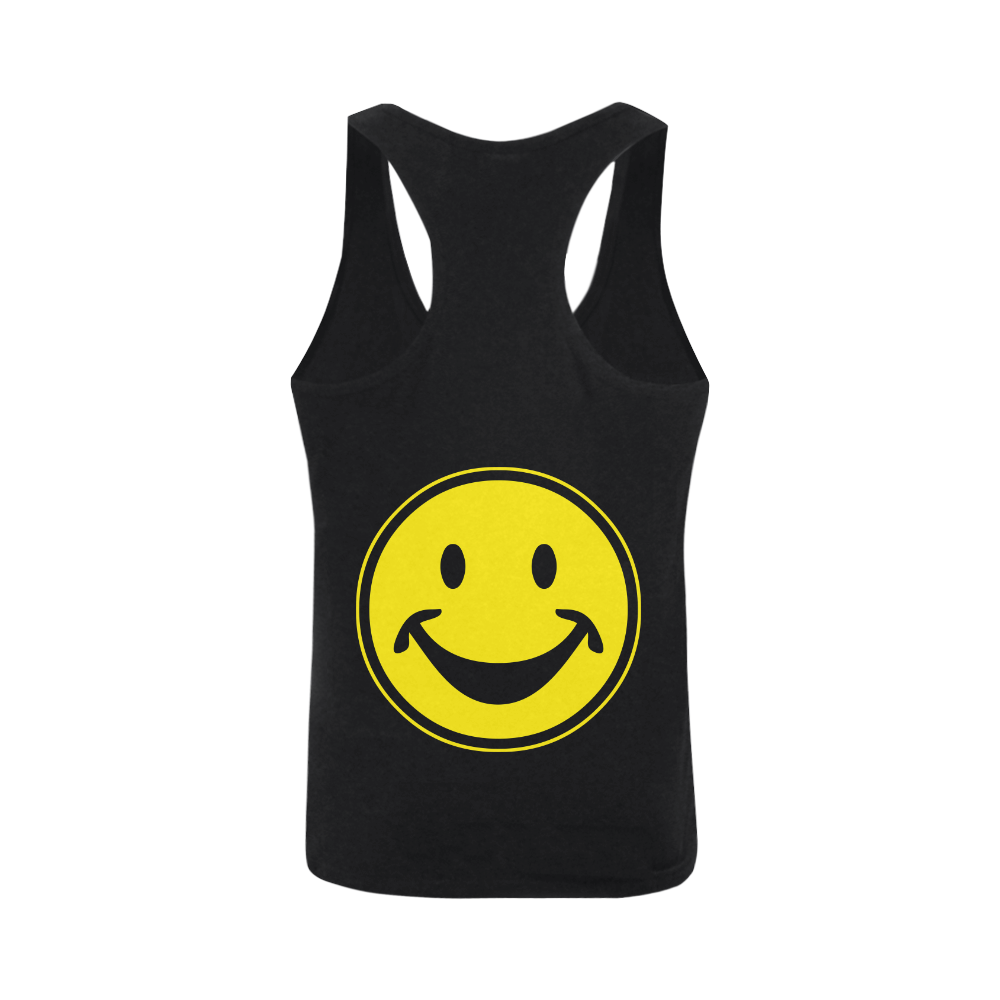 Funny yellow SMILEY for happy people Men's I-shaped Tank Top (Model T32)