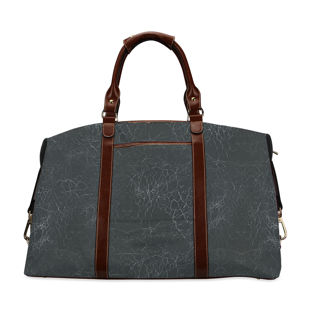 Black Crackling Pattern Classic Travel Bag (Model 1643)