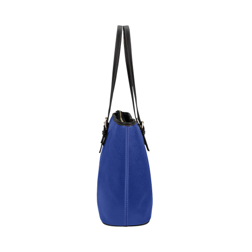 Cool Barney blue Leather Tote Bag/Large (Model 1651)