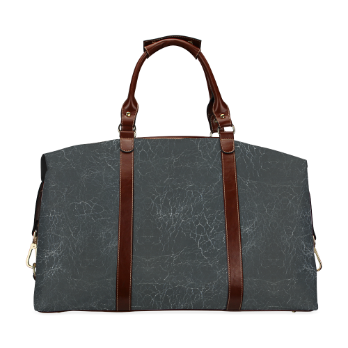 Black Crackling Pattern Classic Travel Bag (Model 1643)
