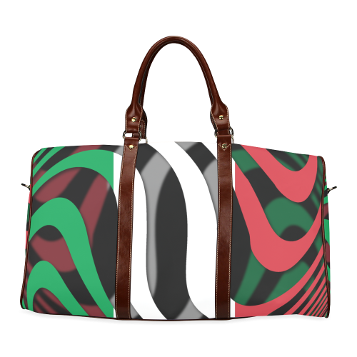 The Flag of Italy Waterproof Travel Bag/Large (Model 1639)
