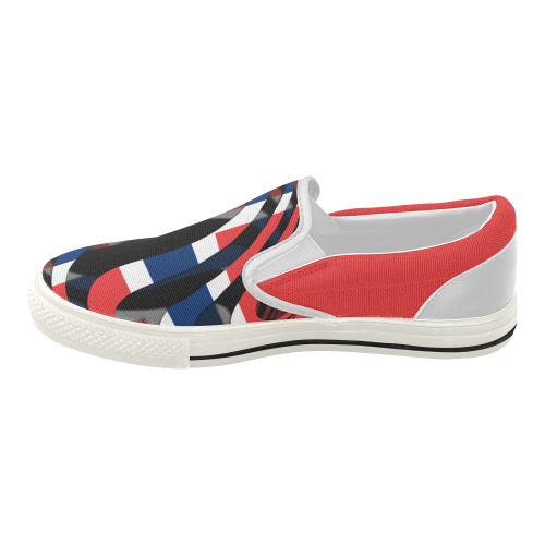 The Flag of Norway Women's Slip-on Canvas Shoes (Model 019)