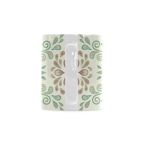 Green ornament White Mug(11OZ)