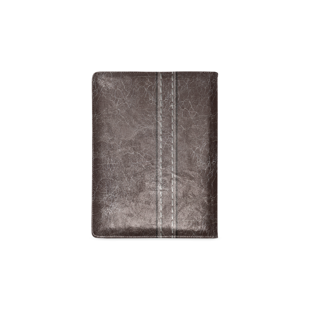 Brown Crackling With Stitching Custom NoteBook B5
